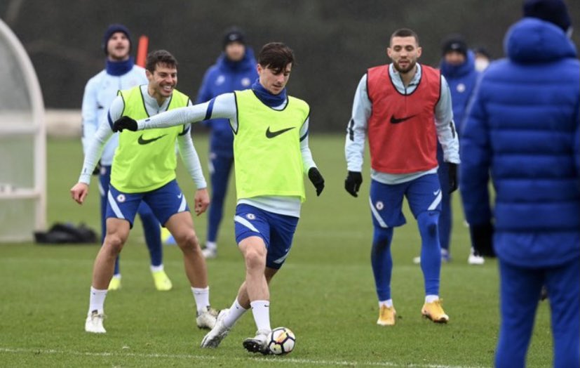 He has Chelsea training with mini balls to improve their control and accuracy of tackles.he cut off corners in the final third to get his team to play more vertically,it is done to make training so difficult and mentally exhausting that the actual games felt easy in comparison