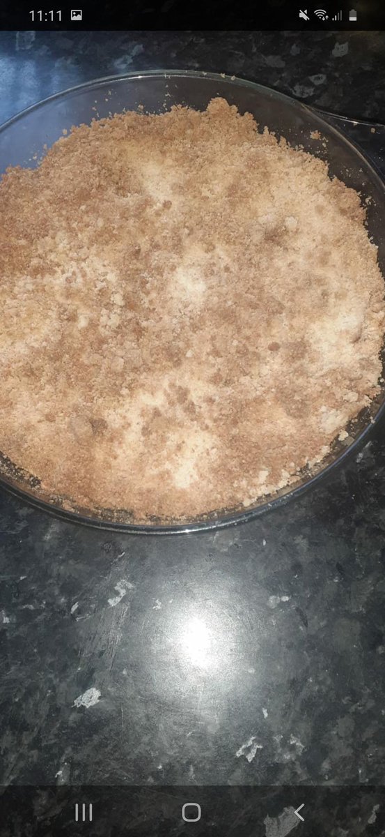 Da Iawn Charlie Bennett for making this apple crumble at home. 👏👏👏