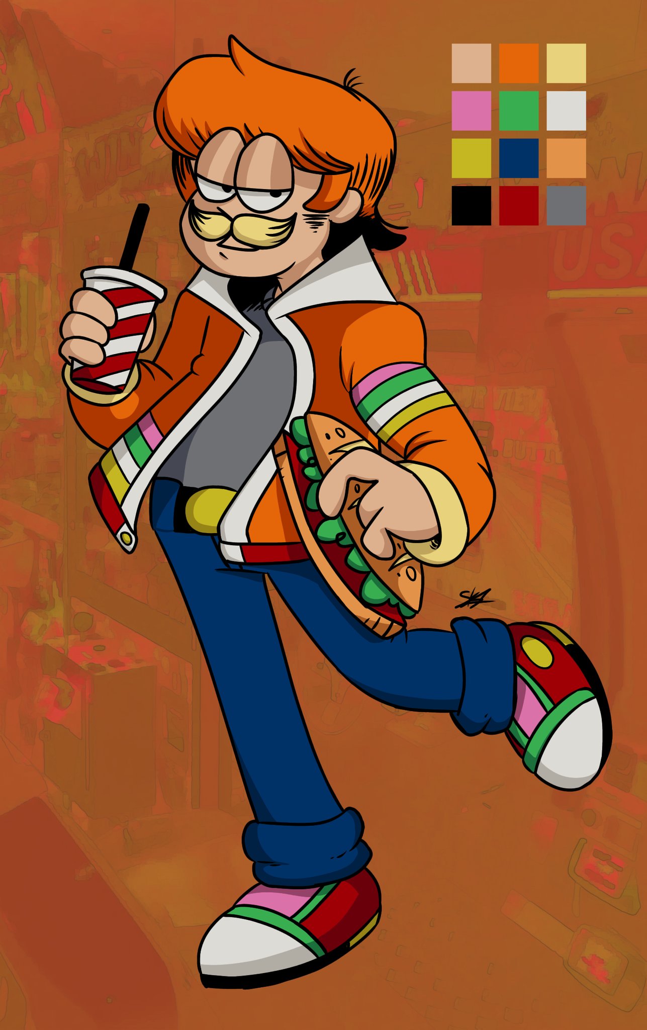 Sam on X: Yeah Garfield Humanization RetroCore t.conOXJ6DCFyZ   X