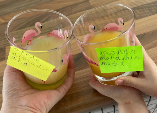 OHPSchool's tweet photo. In Reception, we have been reading 'Little Red'. Inspired by the story, we made our own smoothies and used alliteration to name them. We also wrote advice to our new character Little Blue to be careful of the bear!
#FutureReady #FutureAuthors @theliteracytree https://t.co/s7i8iL1HRg
