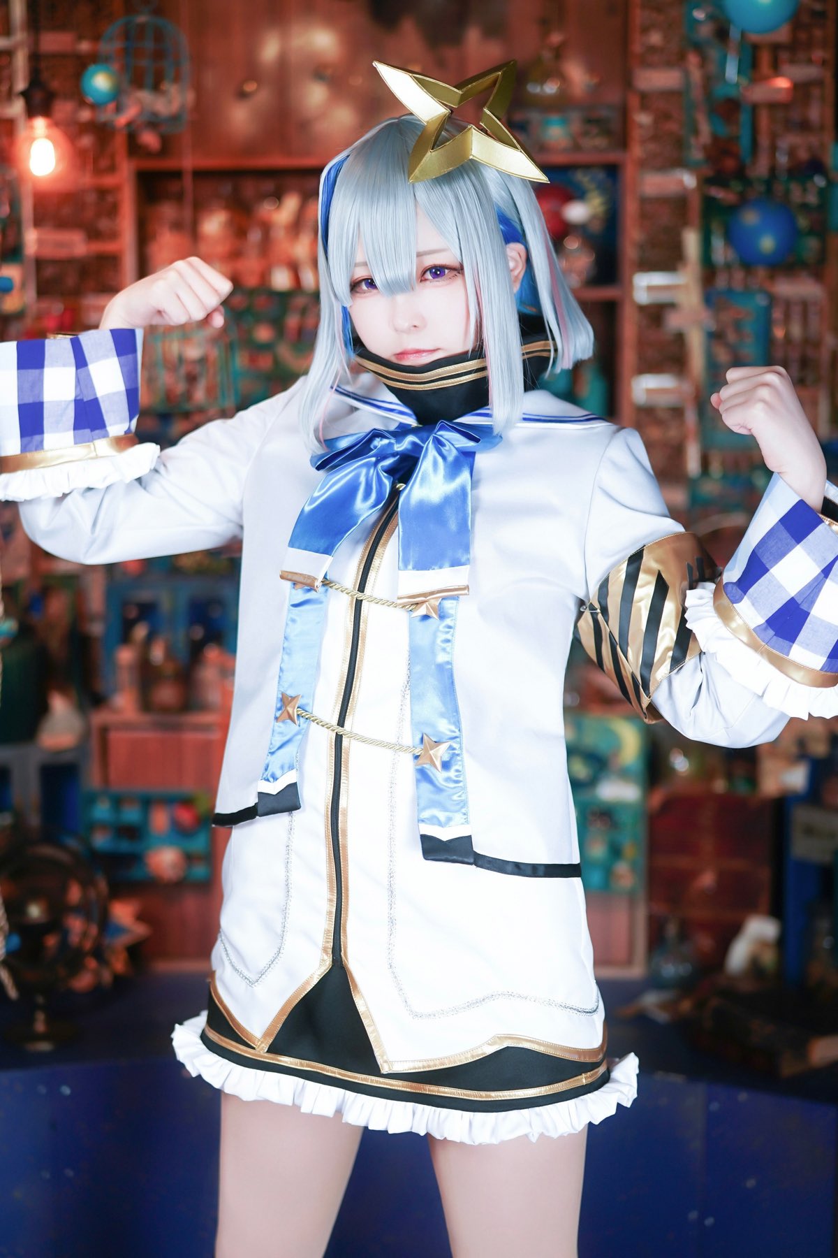 ホロライブ 天音かなた ナース 共通 コスプレ ウィッグ ホロライブ 天音かなた ナース 共通 コスプレ ウィッグ