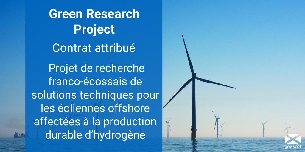 👨‍💼Green Research Project - infos

Un contrat a été attribué à un consortium pour développer des solutions pour les #éoliennes #offshore dédiées à la production d'hydrogène vert. 

Félicitations à <a href="/EMEC_Ltd/">EMEC</a>, <a href="/INNOSEA/">INNOSEA</a> &amp; <a href="/thinkRCG/">RCG</a>! 

Hâte de commencer le travail sur ce projet 🏴󠁧󠁢󠁳󠁣󠁴󠁿🤝🇫🇷