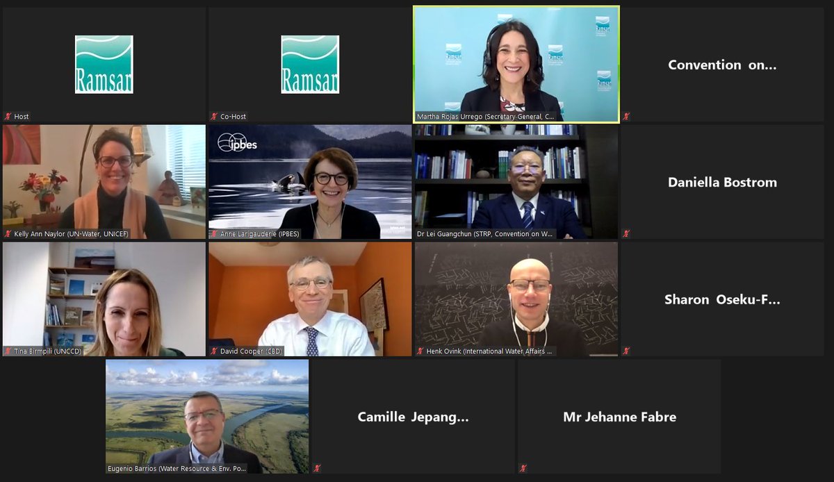 #Wetlands are at the heart of securing freshwater for all.

Thank you to the distinguiished speakers who joined me for this #WorldWetlandsDay panel. The perspectives you shared ofinitiatives we can upscale were inspiring, informative and uplifting. 

bit.ly/3riCwat