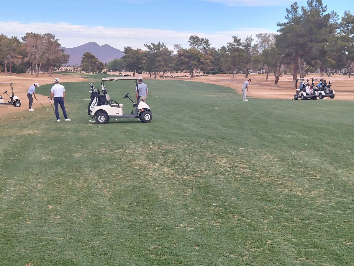 Great indication on how strong this Monday was. This practice round group was...Isaiah Salinda, Andy Ogletree, Ollie Schniederjans, and Ben Silverman.