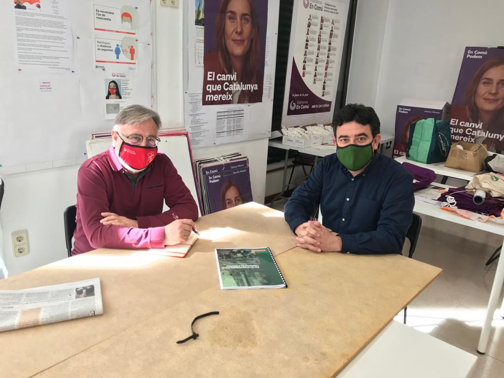ccoo_bll_apag's tweet photo. Amb en @RamonArnabat, candidat d'@PenedesECP a les Eleccions #14F hem constatat les coincidències en matèria de: dèficit inversions al #Penedès, serveis públics, indústria, repte digital i energètic, mobilitat, polígons, salut i avançar decididament en configuració de la Vegueria https://t.co/Rwi0T9FFc8