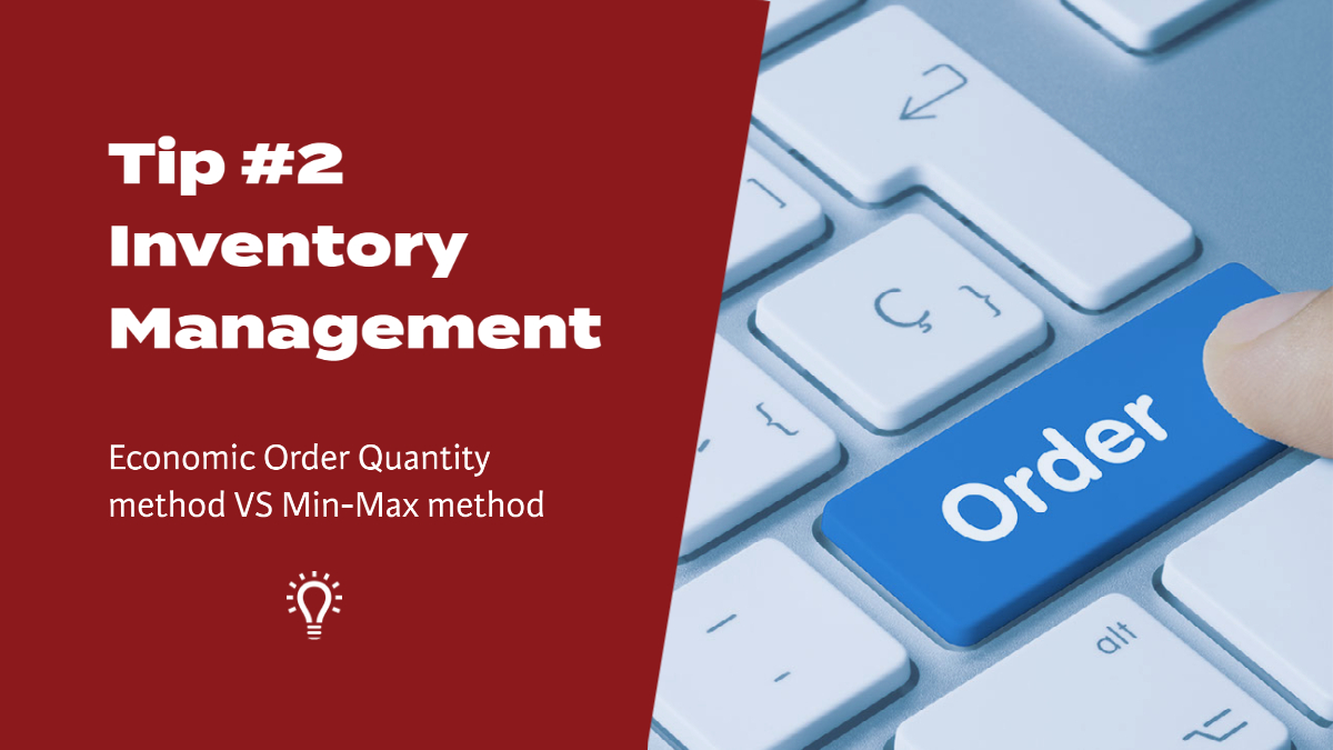 NetstockInv's tweet image. The #EOQ method takes all factors into account for a financially optimal order process. Using the #MinMax method means you indicate on each item what the minimum quantity is –  when it reaches that level, it’s time to order. What method is your company using? #orderingprocess