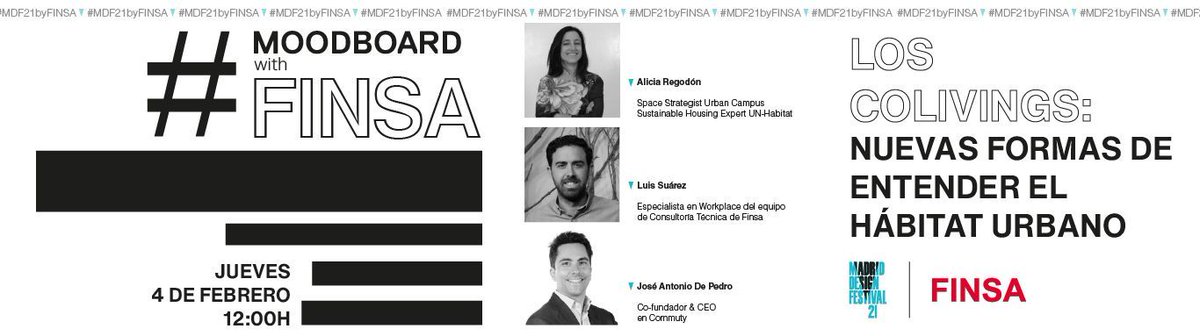 Finsa_21's tweet photo. ¿Quieres saber más de los #colivings? Dentro de las actividades organizadas por el @MadridDesignF, @GrupoFinsa organiza la charla "Colivings: las nuevas formas de entender el hábitat urbano". Será mañana jueves 4 de febrero a las 12 h. Apúntate aquí: https://t.co/FSiLclbBEX https://t.co/X9gEyvtAHV