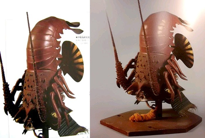 ¿Te van los tentáculos? ¿Qué tal este kabuto de temática marina? Los moluscos son buenos combatientes, los samuráis del mar. ¿O que tal un poderoso pulpo dorado?