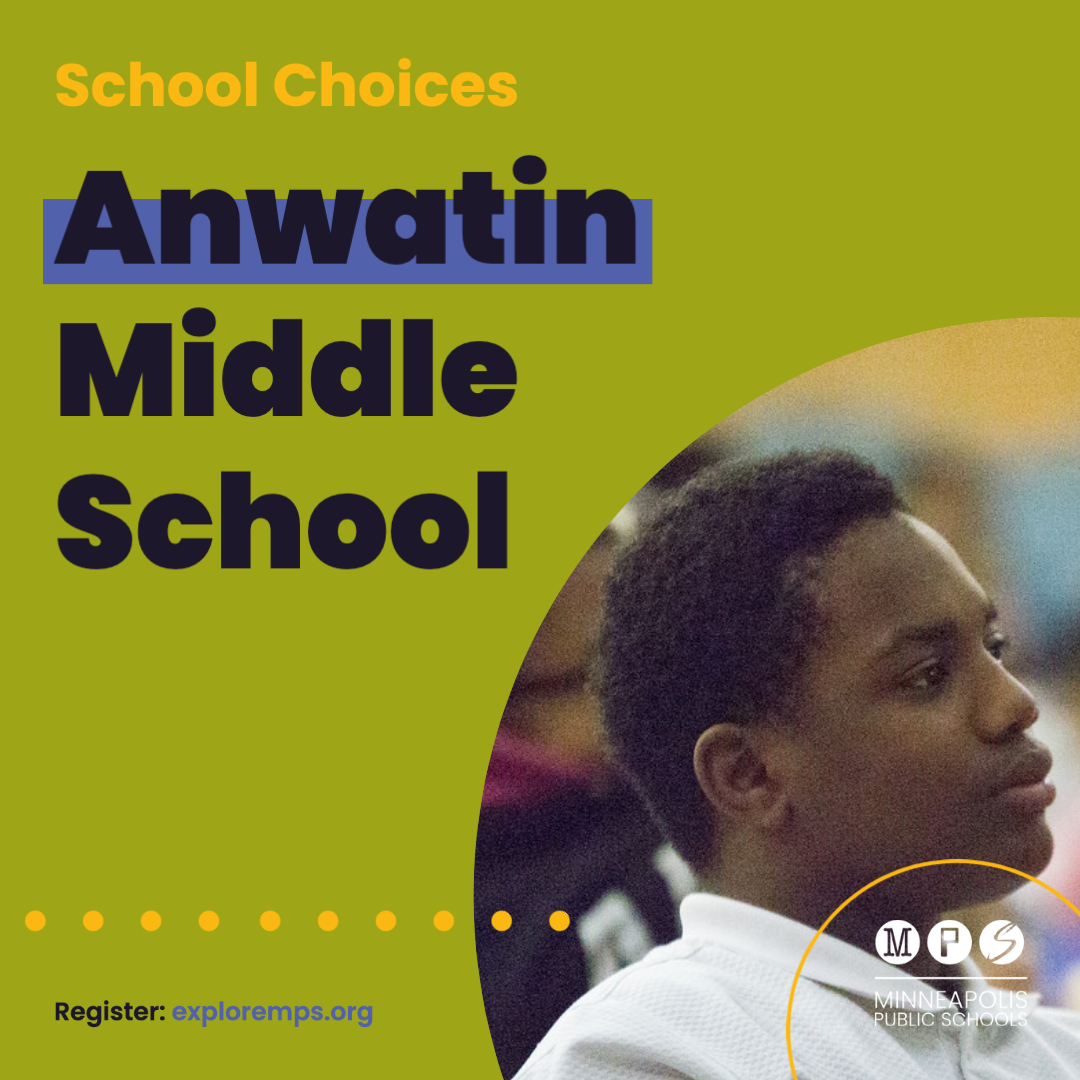 Anwatin Middle School is committed to social justice and anti-racism, and everyday Anwatin staff inspires students to practice inclusivity, be curious and innovative, and think critically. Learn about Anwatin here: sites.google.com/mpls.k12.mn.us…