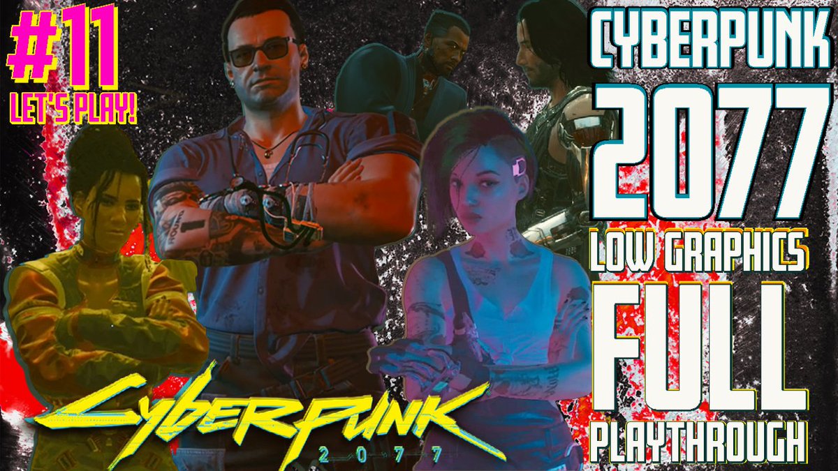 ggaemerofficial's tweet photo. WE BACK! 

PART #11 to the Cyberpunk 2077 Low Graphics Mode PC Playthrough is live via my YouTube right now!! Stop by and see what shenanigans my character &amp; I are up too!!! 

Link:
https://t.co/I2stoo8XRm

#Cyberpunk2077 #Gaming #YouTuber #LetsPlay #Walkthrough #PC #LowGraphics https://t.co/9WGwnONS5D