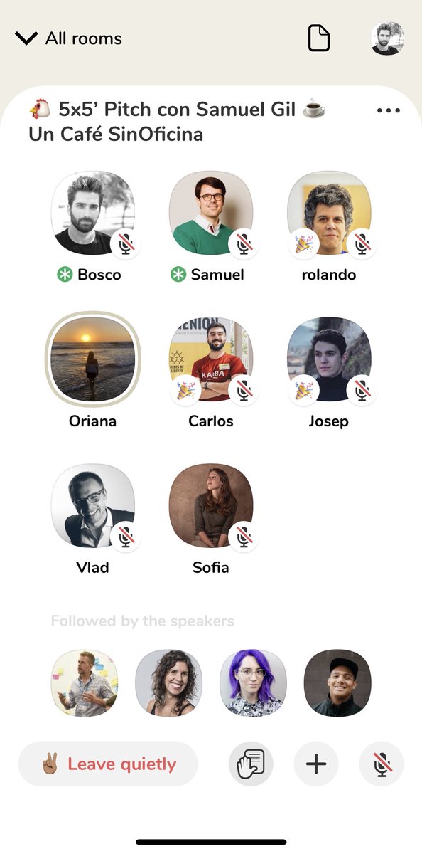 Estos son los 5 proyectos que se han presentado hoy en el #CafeSinOficina ante +140 asistentes:

🏠 <a href="/lacasaese/">La casa ESE</a> lacasaese.es

🧩 wowplayexperience.com

🤝 <a href="/genioncoop/">Genion Coop</a> genion.es

🖼 <a href="/arspect/">Arspect</a> arspect.com

📢 marcoads.es

👏👏👏