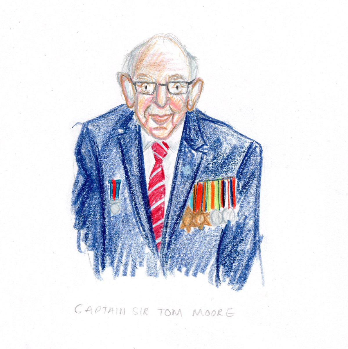 Sad news yesterday about such a wonderful man, bringing hope to us all when we needed it most 💛 

#CaptainSirTomMoore #NHSheroes