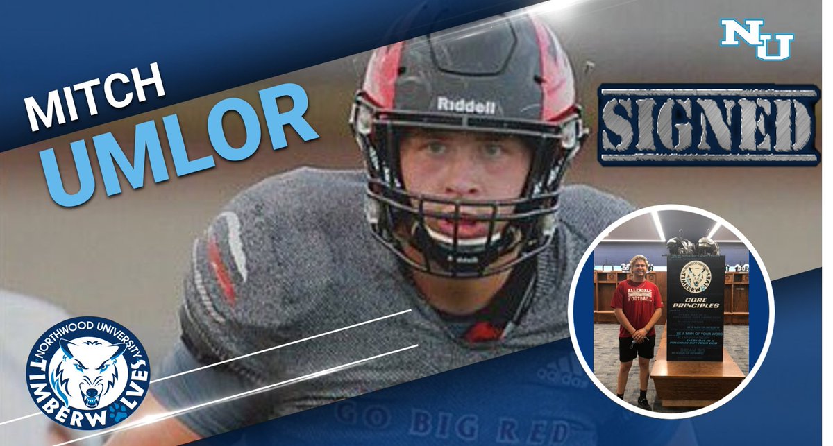 Northwoodfball's tweet photo. Excited to welcome The "ALLENDALE BULLY" Big Mitch @MitchUmlor 
 #BackTOBU21NESS #GoMad #NationalSigningDay21 https://t.co/LKYJDKb3H8