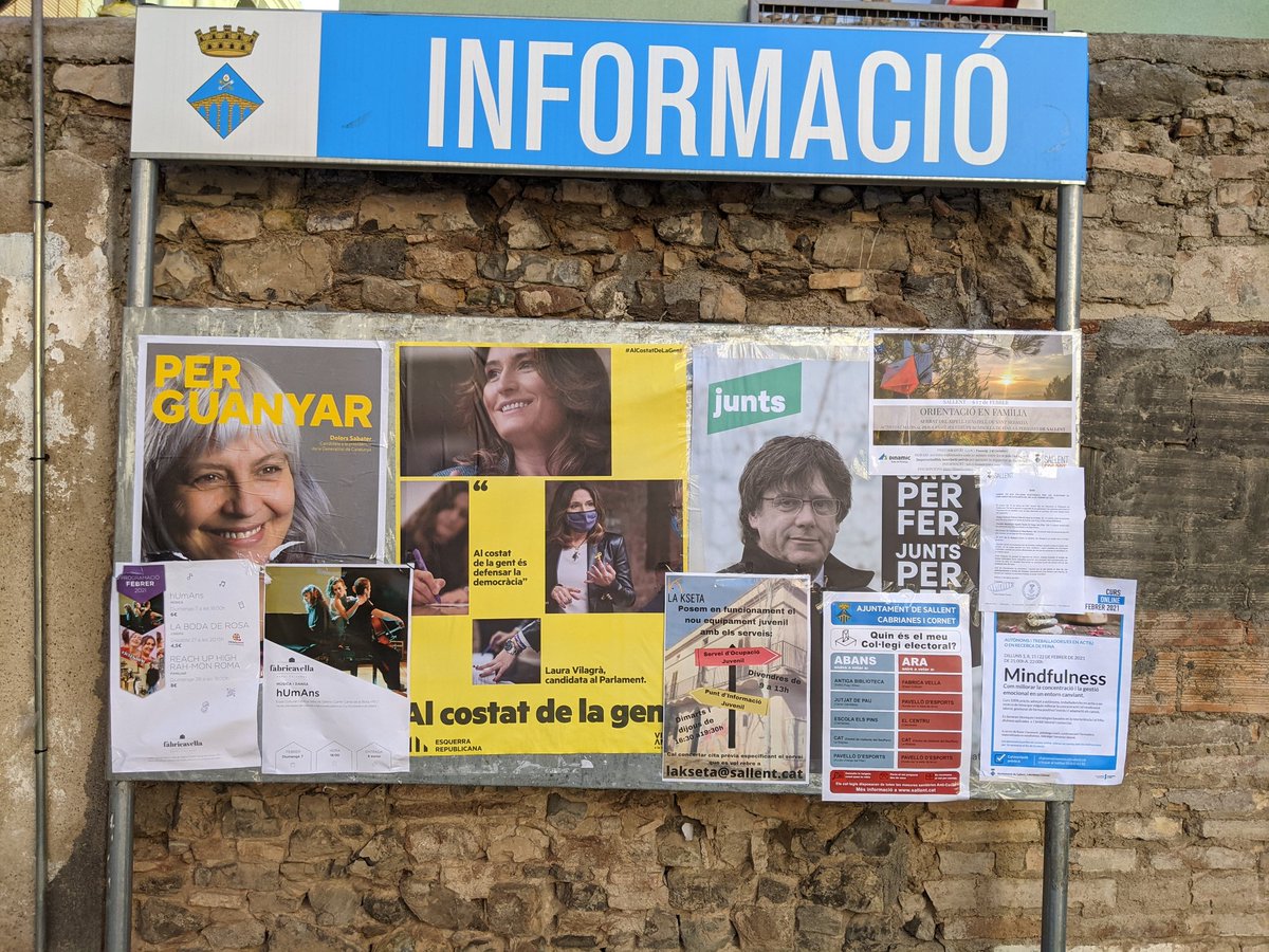 itorres's tweet photo. Escolta @somsallent , @SallentEsquerra. Com a mínim podríeu dissimular l'obstrucció intencionada de la publicitat electoral de la resta de partits, oi? Que es pot ser pocavergonya però amb una mica de classe. https://t.co/7Kdc8ai1Po