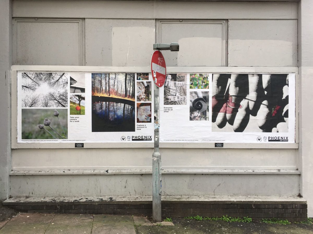 buildhollywood's tweet photo. 'Take your camera for a walk' - it was brilliant to help bring this poster board to life with @ArtspacePhoenix showcasing a selection of young local photographers artworks, located on the North side of their art space: https://t.co/gFNPES3tuA https://t.co/uhrua53RQx