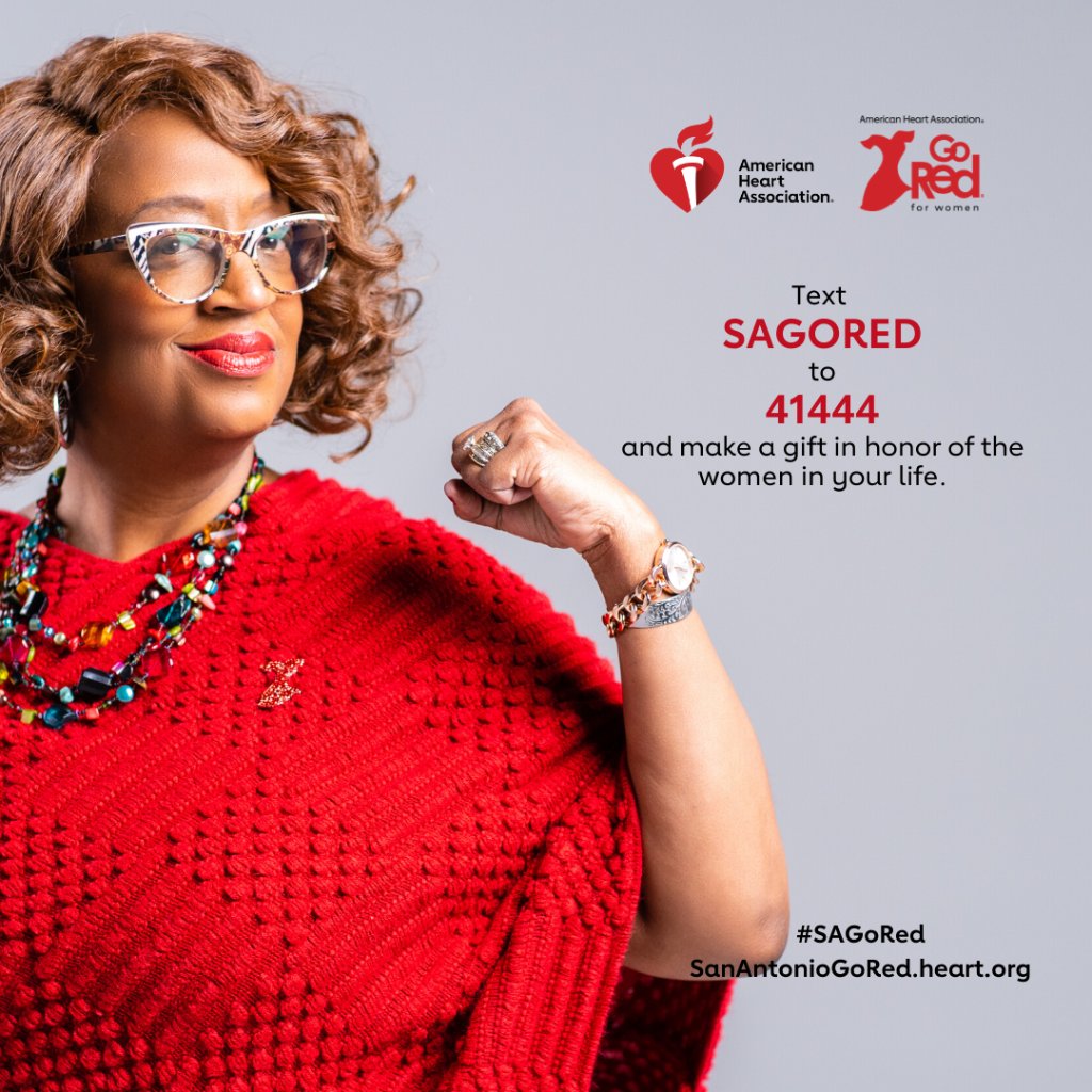 AmericanHeartTX's tweet photo. SAN ANTONIO: Unable to participate in the 2021 San Antonio Go Red for Women Digital Summit on Wednesday, Februaty 10th? Still want to find a way to support our mission? This is the perfect way. #SAGoRed https://t.co/OsILqr4NYe