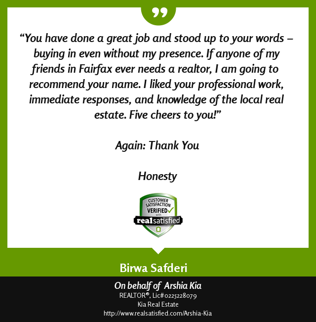 KiaRealEstate's tweet photo. I’m not sure I could be more delighted by a recommendation. https://t.co/Aj3l1JhpoM via @realsatisfied https://t.co/CJe334KX8t