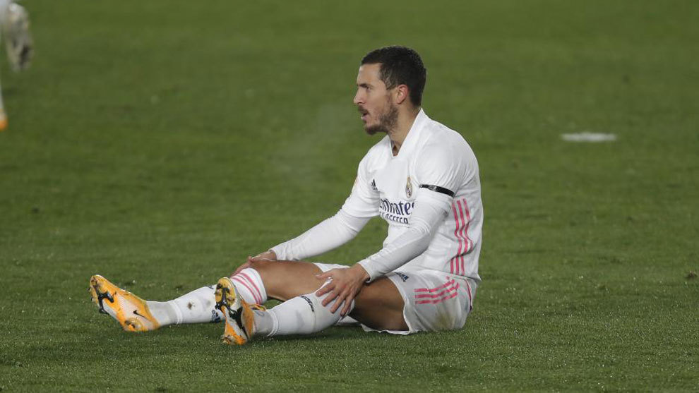 Eden Hazard vuelve a romperse, el extremo del Real Madrid estará de baja entre 4 y 6 semanas.