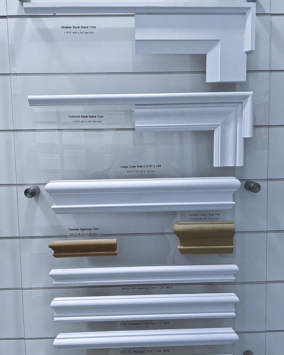 Elite_Trimworks's tweet image. Check out these profiles for some of our back-band trims and chair rails! Our full list can be found here: ow.ly/ZlnP50Dp0R5
#interiortrimwork #chairrails #renovation #diy #elitetrimworks #elitemouldings