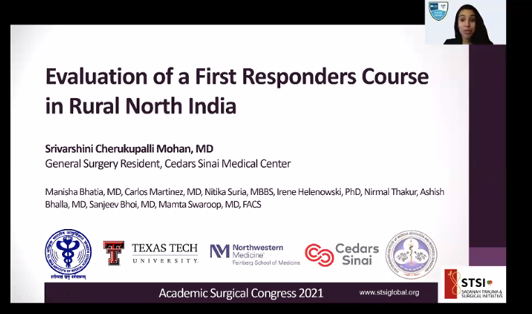 Great work, @varshini_c & @MamtaSwa! Increasing access to first responders through trained community health workers is a great way to work toward reducing pre-hospital injury mortality in LMICs #ASC2021
