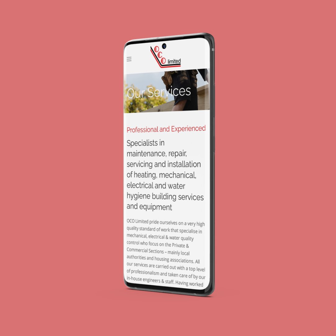 akcreation's tweet photo. Website for OCO Limited, Complete mechanical, electrical, water hygiene and environmental engineering service based in Kent.

#design #graphicdesign #webdesign #Website #brand #brandidentity #Marketing #socialmedia #logo #BusinessCards  #DigitalMarketing #Kent https://t.co/K8pG3inNaI