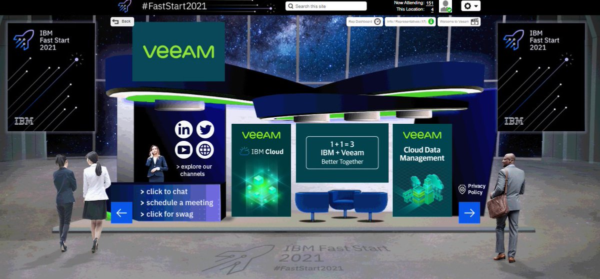 Veeam's tweet photo. Calling all IBM #FastStart2021 attendees! Stop by our virtual booth to chat with our experts and learn how you can win with #Veeam on @IBMCloud. https://t.co/dJD8SKsOv6 https://t.co/snIsgABreM
