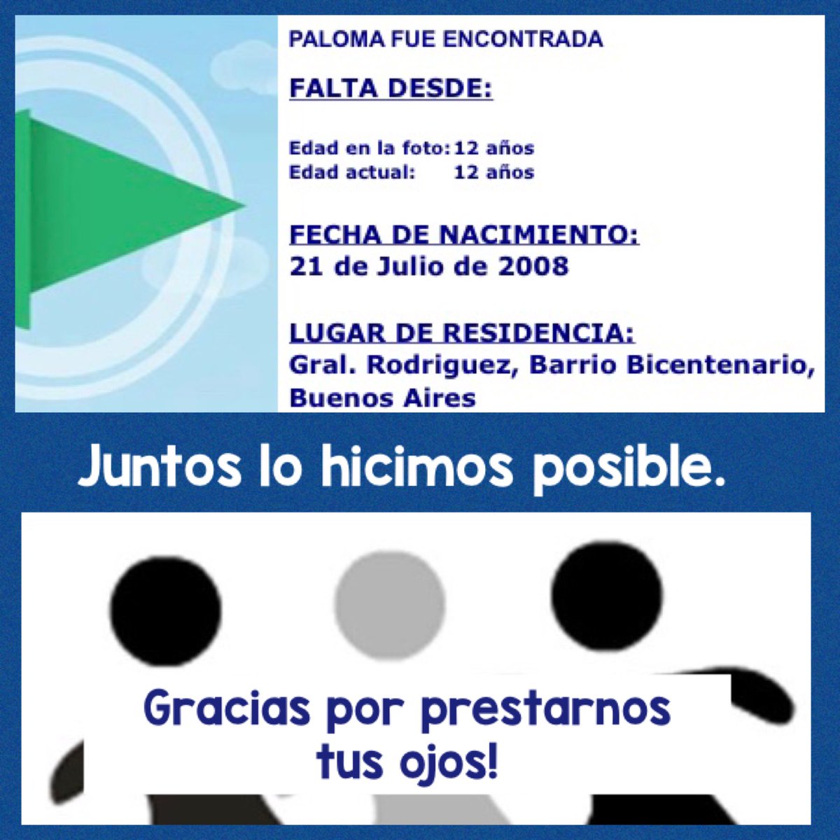 Missing Children Arg tweet media