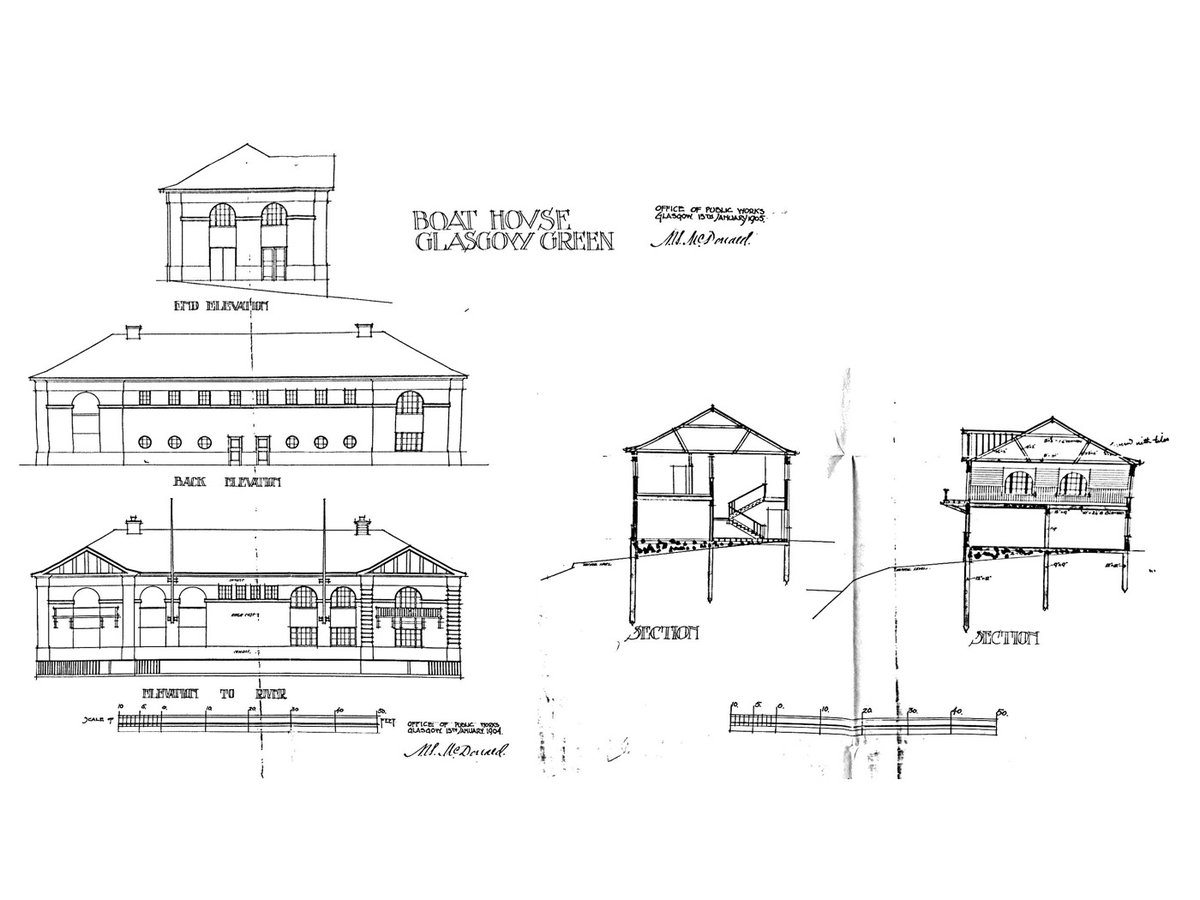 The timber frame superstructure is unusual in a Scottish context and technologically innovative for its time. Despite its utilitarian function, it is rich in architectural detail, thanks to architect A B MacDonald (also responsible for  @GovanhillBaths). 6/12