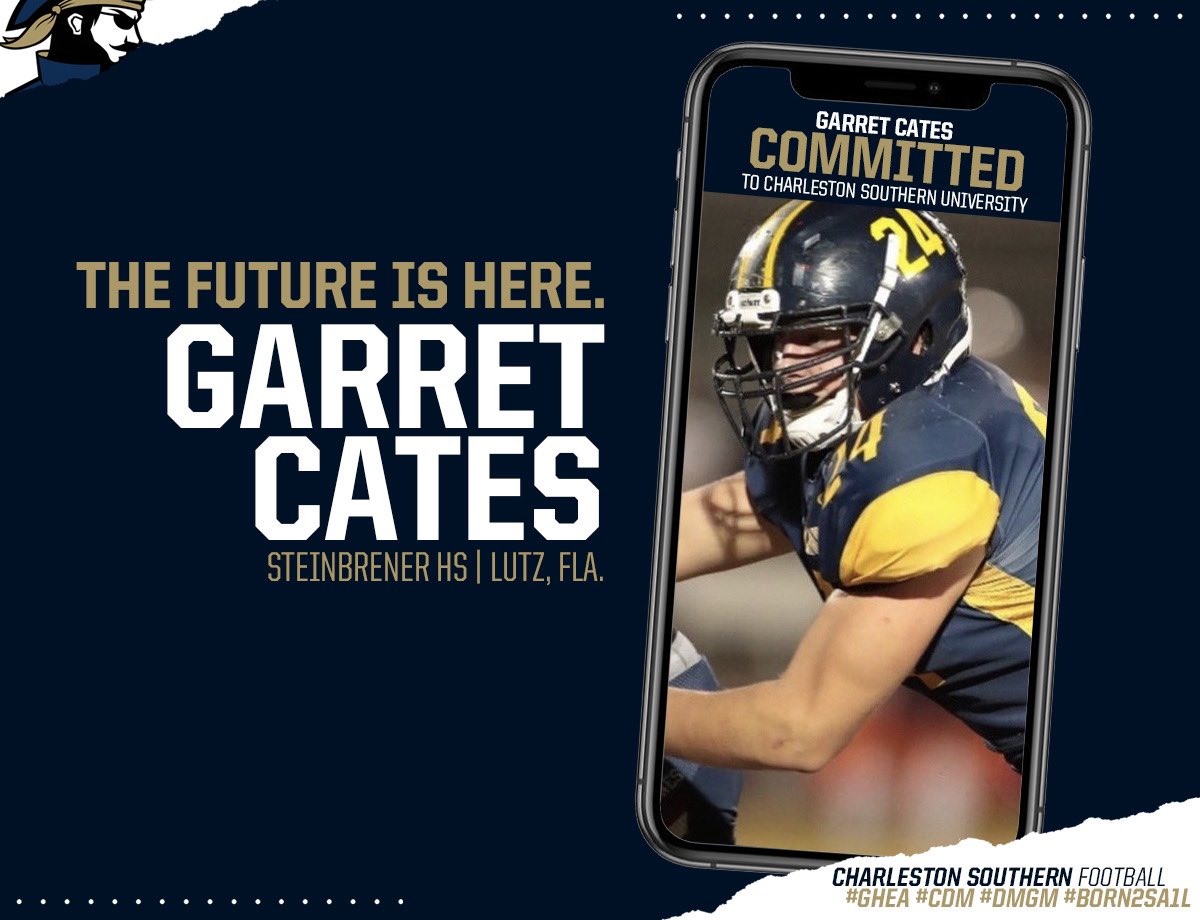 I want to thank my family and the Steinbrenner Football coaching staff for always pushing me to achieve my dreams. <a href="/catescpa/">Alton Cates</a> <a href="/CatesDana/">Dana Cates</a> <a href="/CoachJoseJJord1/">Coach Jose J Jordan</a> <a href="/juanlong9/">juan long</a> <a href="/DcDelValle53/">Brian DelValle</a> <a href="/SteinbrennerFB/">SteinbrennerFootball</a> <a href="/SteinbrennerFFB/">SteinbrennerFlagFB</a> . I am COMMITTED to Charleston Southern University. @kylereighard95