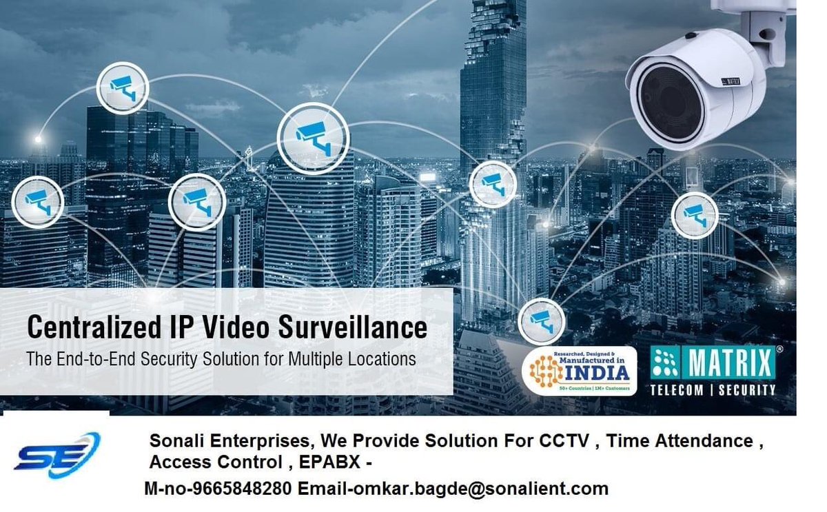 OmBagde's tweet photo. Worried about the security of confidential data?
Need a solution that answers your modern #Security needs? #MatrixComsec#
Know more Call +91 9665848280
Email-omkar.bagde@sonalient.com https://t.co/tB35Iwa5WH