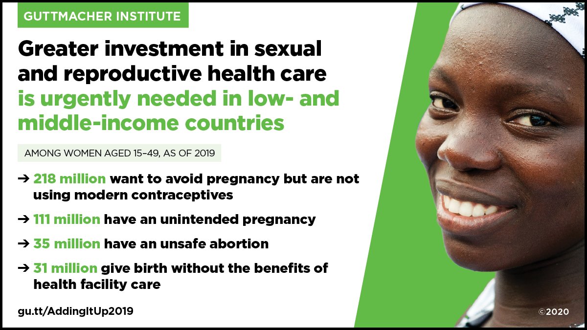 Guttmacher's tweet photo. Our expert @bethAsully at #NotWithoutFP plenary: Even before #COVID19 there was a critical need for comprehensive investment in sexual &amp; reproductive health &amp; rights globally. Learn more 👇 #AddingItUp #LMICs #SRHR https://t.co/ZctrJPQLqr https://t.co/ltS8ER0WZE