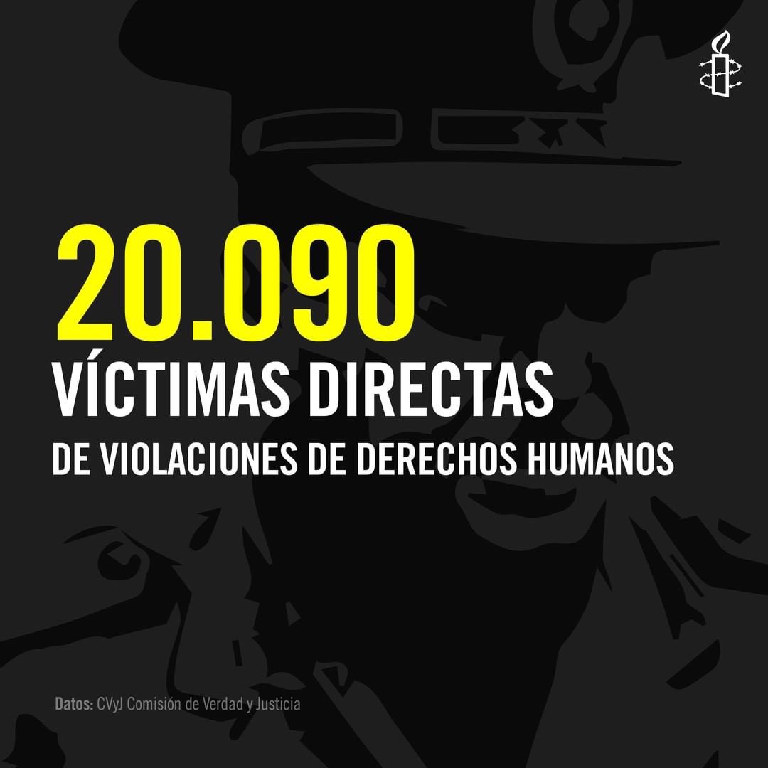 aiparaguay's tweet photo. ✊ ¡VERDAD, JUSTICIA, MEMORIA Y REPARACIÓN!

La dictadura de Alfredo Stroessner, un régimen de autoritarismo, torturas y desapariciones forzadas durante casi 35 años. 18.772 personas fueron torturadas, 459 desaparecidas y 19.762 detenidas arbitrariamente. https://t.co/0a3Ho0JdWa