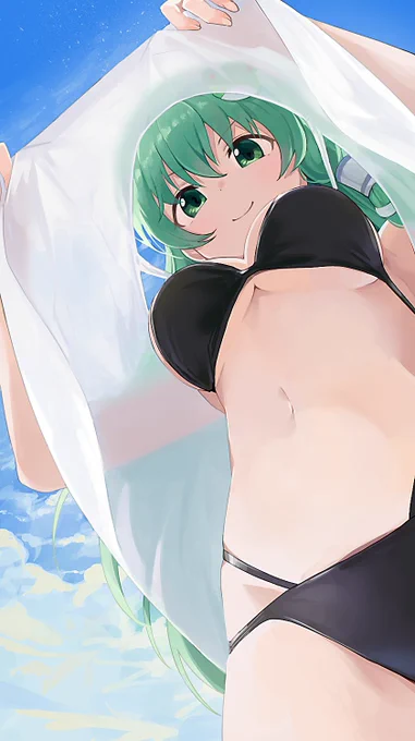 東方の東風谷早苗 
