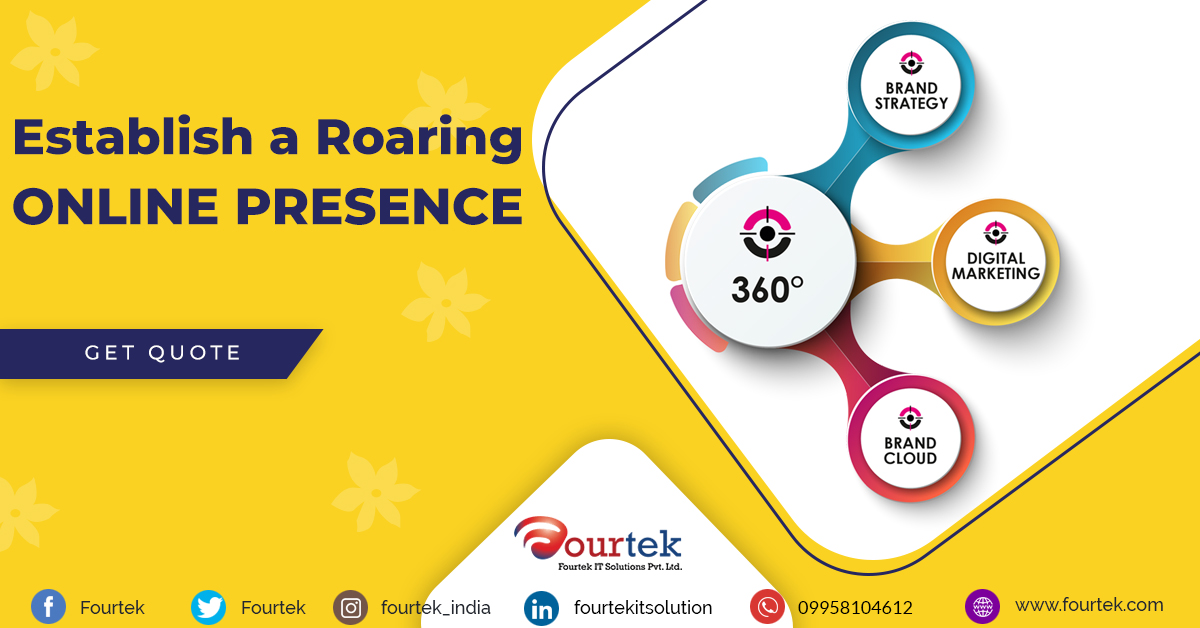 Grow Your #Business With #360 Degree #Digital #Marketing #Services at Affordable rates.  Visit #Fourtek Today. Call +91-9958104612 or Visit bit.ly/2XMZwjo !!