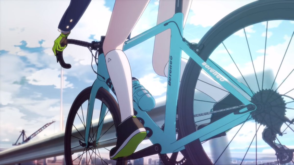 ほむ太郎 ブルーアーカイブのpv 自転車の描写がちゃんとしているだけで評価出来る いや自転車ってアニメだとメチャクチャな省略されがちだから ちょっと前輪がクイックの向き警察が来そうではあるけど