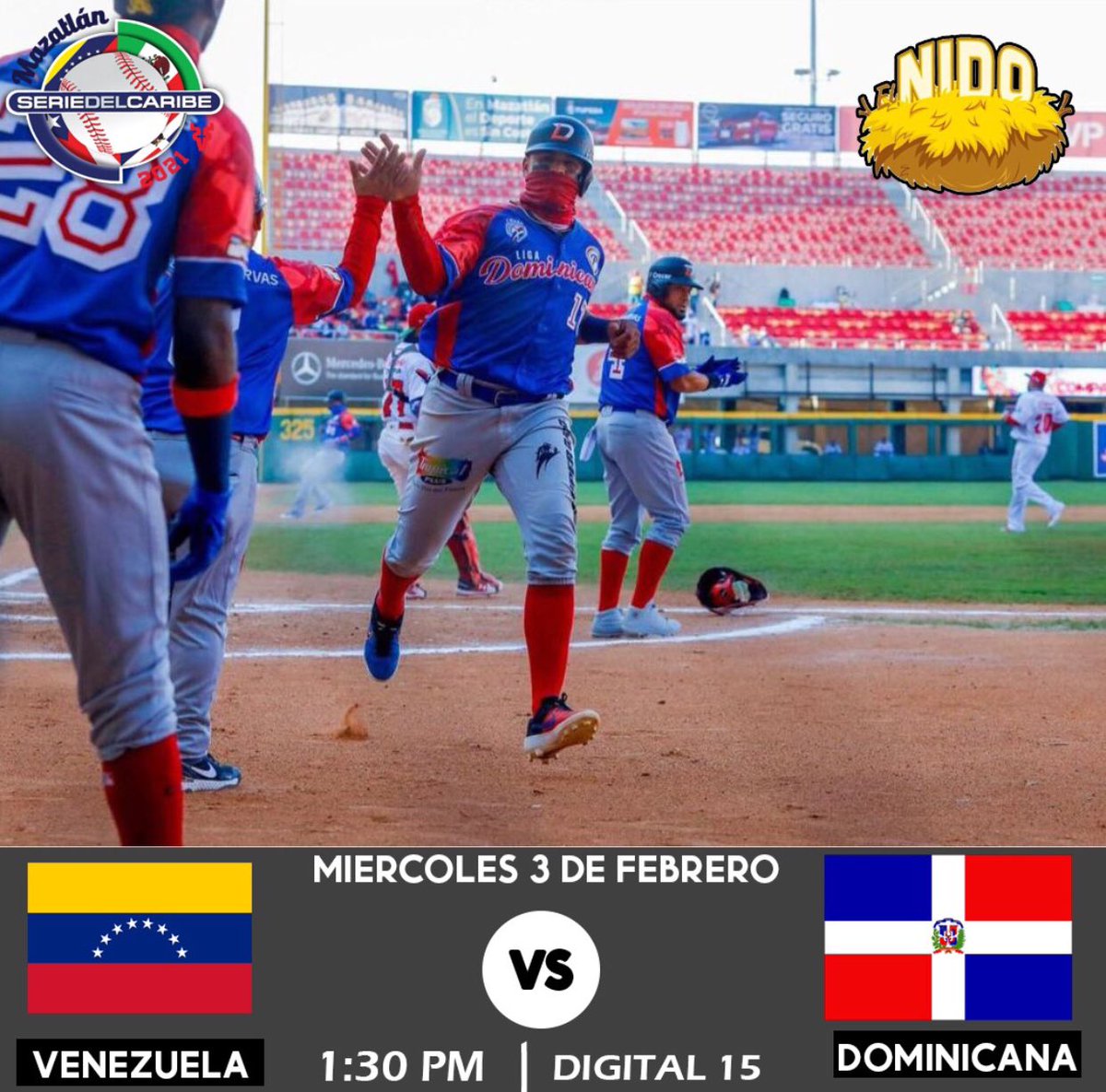 elniidoAc's tweet photo. 🗣HOY: Nuestras #AguilasCibaeñas representando a República Dominicana 🇩🇴 enfrentan a Venezuela 🇻🇪 en Mazatlán, Sinaloa. 

#VamoHaceile #Dominicana #ElNidoBBC #LaLeñaTaAqui #PorLa21🏆🇩🇴🇩🇴🇩🇴🇩🇴🇩🇴🇩🇴🇩🇴🦅🦅🦅🔥🦅🦅🦅🔥💛💛💛💛💛💛💛❤️💙 https://t.co/0STmkJM0rh
