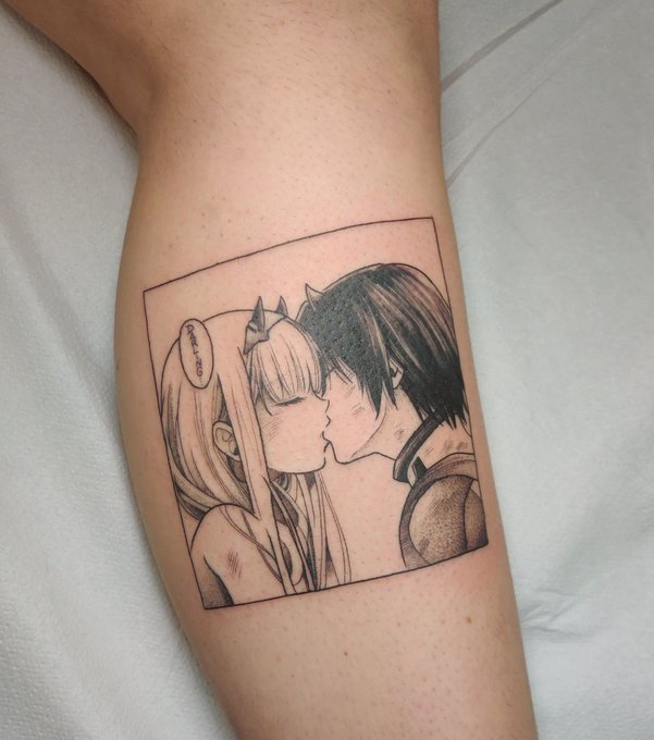 Os presento mi nuevo y maravilloso tatuaje de Darling In The Franxx, una de las mejores decisiones despu&eacute;s