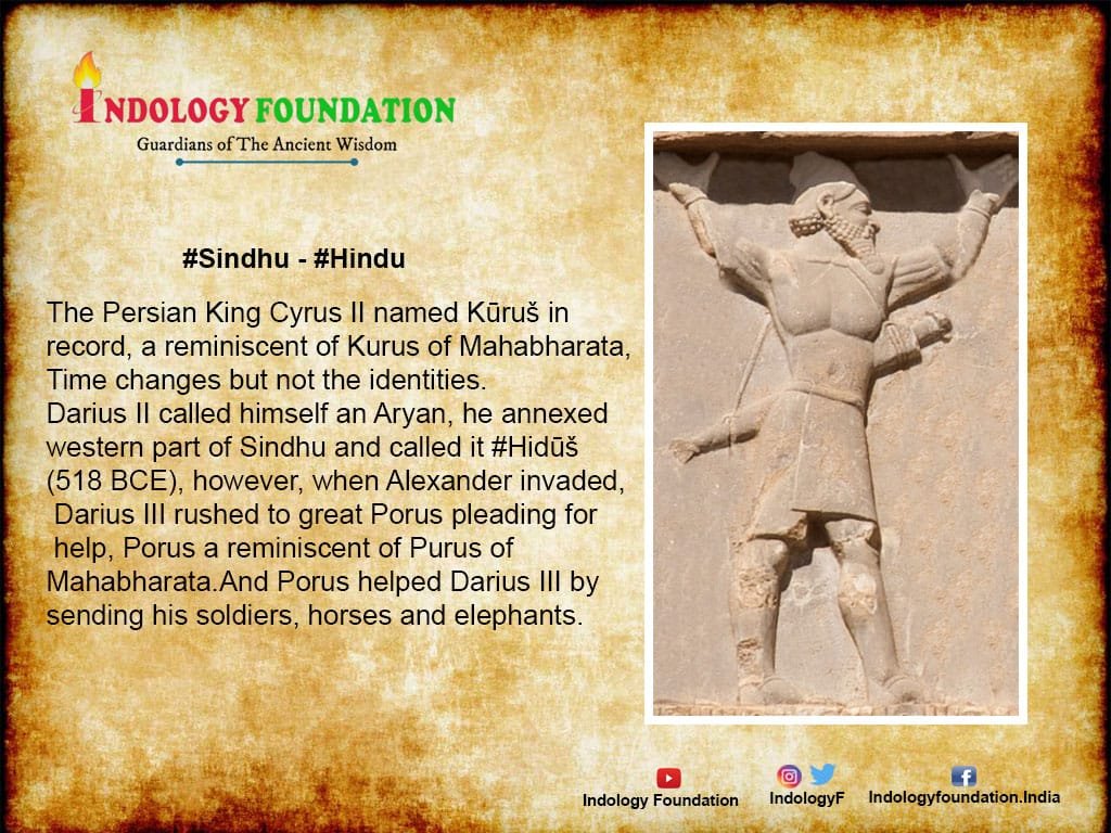 Indology Foundation Sindhu Hindu One Indentity Numerous Expressions If There Was No Sindhu There Was No Hindu Hindu Identity Is Very Much Indigenous Just A Phonetic Difference In