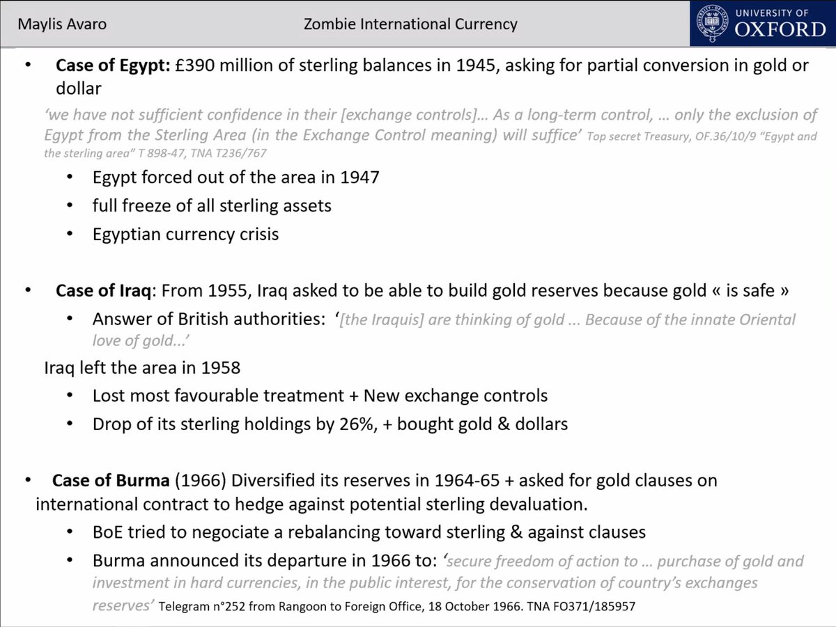 Three case studies of  area countries and exits.  #oxeshgradseminar  #econhist  #EconTwitter