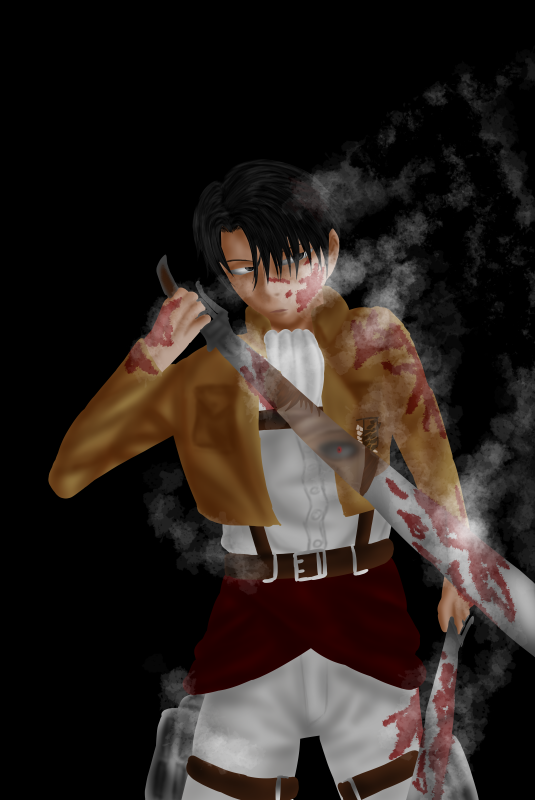 Artfn2's tweet photo. Levi (shingeki no kyojin) https://t.co/K3cnbSmkkM