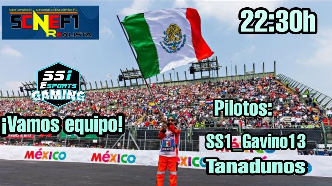 👏🏼🏅La semana pasada el equipo SS1 a cumplido con los objetivos en <a href="/F1Likes/">VirtualF1Likes</a> 🏅👏🏼

🏁🏎🚥Esta semana toca estrenarse en <a href="/F1Friendscup/">skansjsj</a> en la 1era carrera de la SCNEF1 "realista" en el GP de 🇲🇽 con el FERRARI🚥🏎🏁

Suerte para nuestros pilotos :
🏎 <a href="/carlosdlcm97/">C</a> 
🏎 <a href="/gavinoo13/">Jose Gavino Diepa. G13</a>