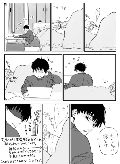 先輩と後輩の続きネタ
#創作BL 