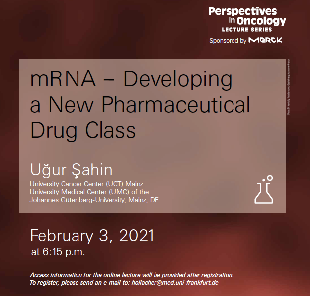 iDikic2's tweet photo. Whoever wishes to learn more about mRNA as a new therapeutic tool to develop vaccines against viruses, cancer or autoimmune diseases please join us for Ugur Sahin's Perspective lecture today at 18:15 CET.
Registration is opened till 16:30.
😀
https://t.co/GB4z1wl67H https://t.co/mdlbsHLxFy