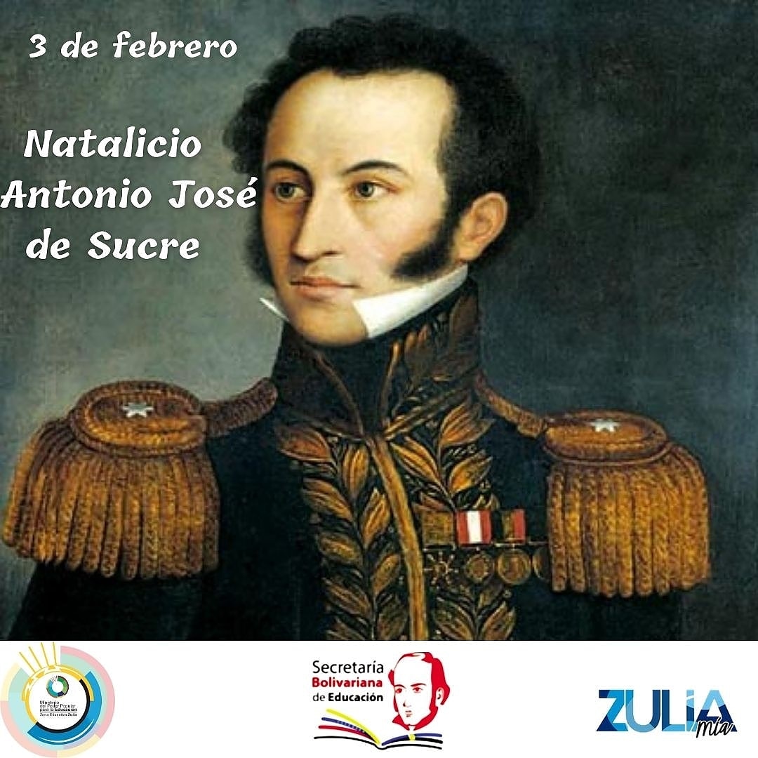 El prócer de la independencia Antonio José de Sucre y Alcalá, conocido como el Gran Mariscal de Ayacucho, nació el 3 de febrero de 1795 en Cumaná, estado Sucre.
Sucre es considerado como uno de los militares más completos entre los próceres de la independencia @MPPEDUCACION