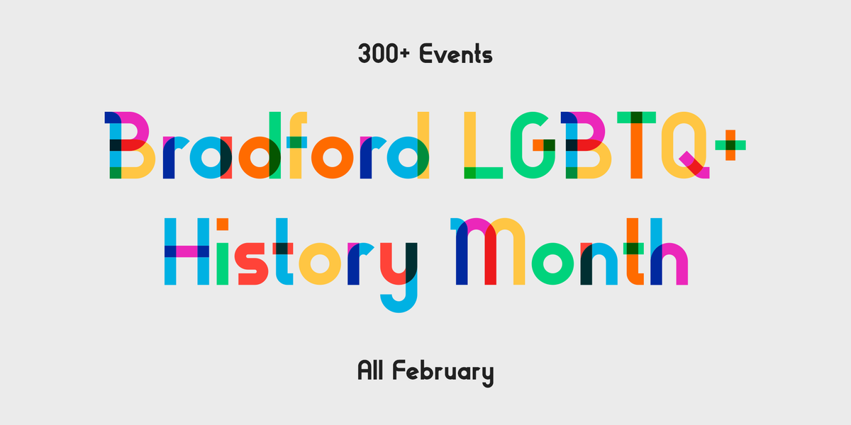 We're so happy to be supporting  #LGBTHistoryMonth   in Bradford. Check out the programme here:  http://bit.ly/LGBTHMBradford&nbsp;There are loads of events happening, so we've done this quick THREAD to let you know about some of them 