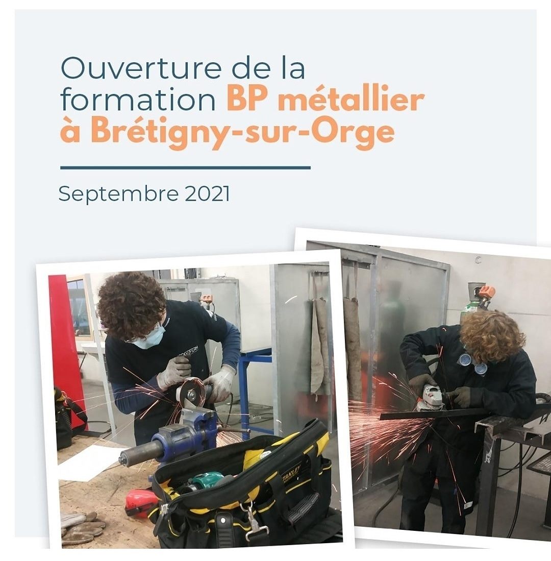 Btpbret's tweet photo. Nouveauté au CFA de Brétigny. En septembre 2021, nous proposerons le BP Métallier en alternance. N'hésitez pas à vous pré-inscrire sur le site BTP CFA Ile de France. @UnionMetalliers @Actu_Metallerie @ActuEssonne @CLEE_CDEA  @CoeurEssonne @BonneNouvelle91 @Bretigny91 #metiers https://t.co/7QweH7vZhv