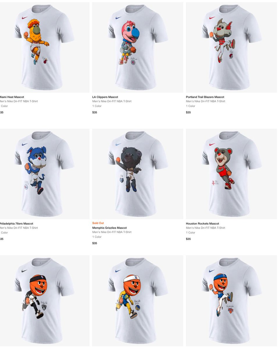 SOLELINKS on X: Ad: NEW Nike NBA Team Mascot T-Shirts dropped via Champs  =>  25% off $49+ w/ code 25PRIME   / X