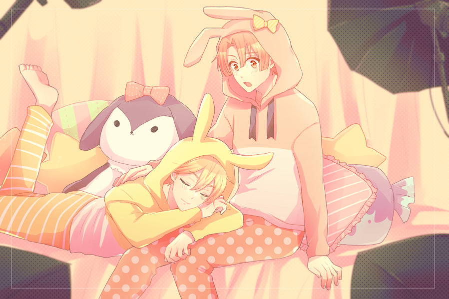 「撮影の合間に見せつけてくるナギみつ 」|六りく🦘のイラスト