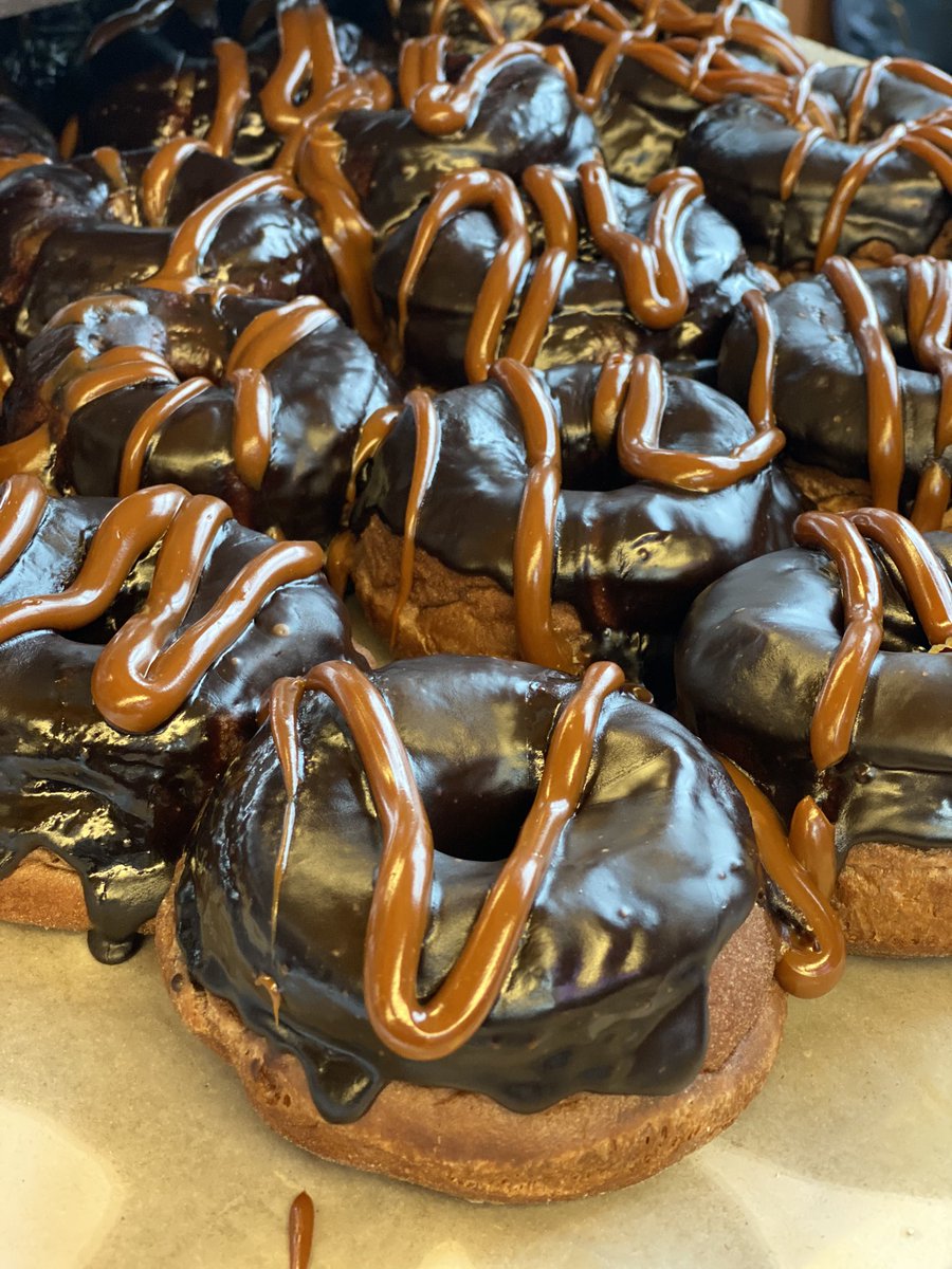 Chocolate Caramel Doughnuts on the Feb menu
