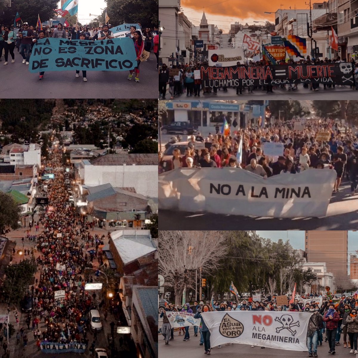 LaCorreaCh's tweet photo. Mañana es el 4 más importante desde aquella histórica marcha de diciembre de 2002 en Esquel. Esto se para con todo el Pueblo en la calle!! Digamos basta. Rebalsemos las calles. Mañana hagamos un #chubutAGUAzo que quede para la historia! Todo Chubut le pone freno al lobby minero! https://t.co/Nqh9vQXROK